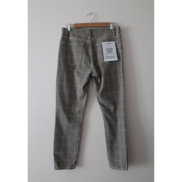 FRAME Le High Skinny Crop Jean Window Pane Plaid Size 29 - Picture 5 of 7